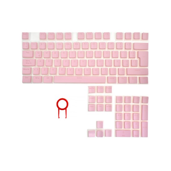 Keycaps Redragon Scarab A130P Switch Cherry 104 Teclas Color Rosa