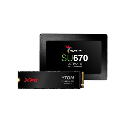 Kit Unidad de Estado Solido Atom 30 Kit XPG SSD Atom 30 1TB M.2 PCIE+SSD Ultimate SU670 250GB SATA 2.5", AATO-30KIT-250G1TCI