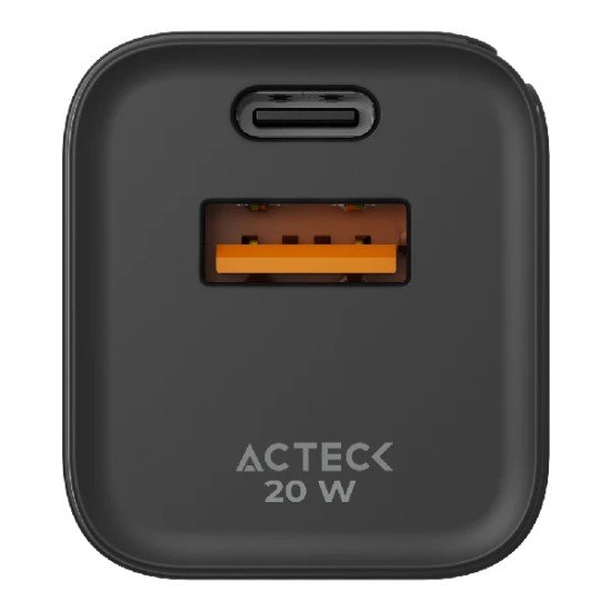 Cargador De Pared Acteck Energon Prime CP20W / 20W / USB-C - USB A / AC-935555
