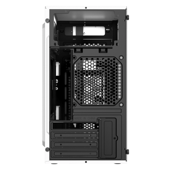 Gabinete Acteck Fusion II GI440 Con Ventana/ Micro Tower/ ATX/ ITX/ Micro ATX/ Mini-ITX/ USB/ Fuente 500W/ RGB/ Blanco, AC-935760