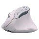 Mouse Inalámbrico Vertical Acteck AC-936217 Virtuos Fitt Pro MI770 / 1600DPI / 8 Botones / Ergonómico / Bluetooth / USB-C / Color Blanco
