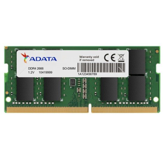 Memoria SODIMM DDR4 4GB 2666MHZ Adata AD4S26664G19-SGN CL19
