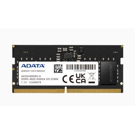 Memoria SODIMM DDR5 32GB 4800MHZ Adata AD5S480032G-S