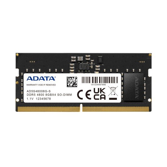 Memoria RAM Adata AD5S48008G-S, 8 GB/ DDR5/ 4800MHZ/ SO-DIMM