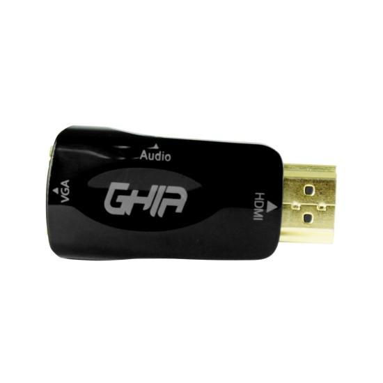 Adaptador HDMI Macho-VGA Hembra Ghia ADAP-1 Negro