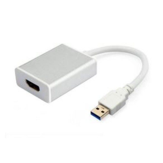 Cable Adaptador USB 3.0 a HDMI Hembra Gigatech ADP-300 Blanco