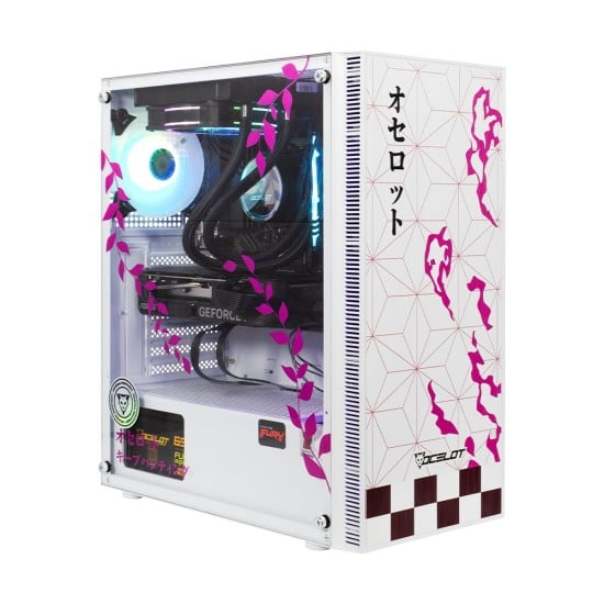 PC Gamer Ocelot Gaming Hanami Series AMD Ryzen 5 5600X 6 C3.7 - 4.6 GHZ/ 16GB/ RTX 4060 8GB/ NVME 1TB / WIFI, AMD Ryzen Hanami Series