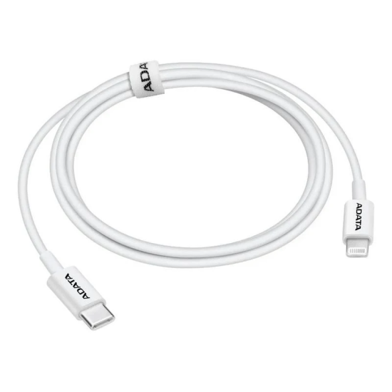 Cable USB-C a Lightning Adata AMFICPL-1M-CWH 1M Blanco