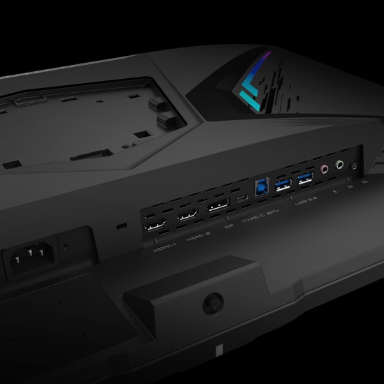 Monitor 31.5" Gigabyte Aorus FI32Q, Gaming LED/ Freesync/ Quad HD/ 170HZ/ 1MS/ HDMI/ VESA/ Color Negro