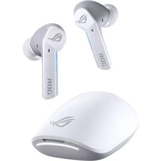 Audífonos inalámbricos ASUS ROG CETRA TRUE WIRELESS/WHITE, Bluetooth 5.0, estuche de carga, batería 27 horas.