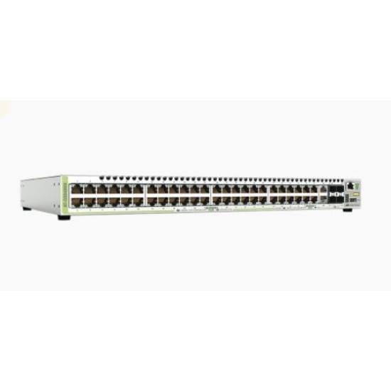 Switch Stackeable Capa 3 Allied Telesis AT-GS948MX-10 48 Puertos 10/100/1000MBPS + 2 Puertos SFP Combo + 2 PUERTOS SFP+ 10G Stacking