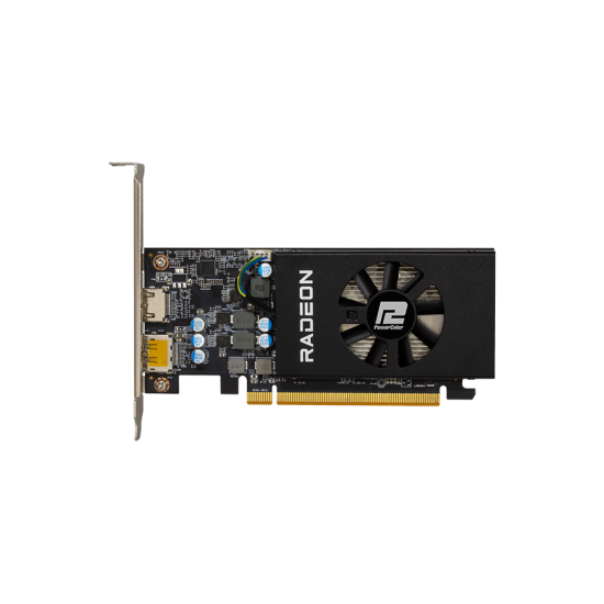 Tarjeta de Video PowerColor AMD Radeon RX 6400 Low Profile 4GB 64-BIT GDDR6 PCI Express 4.0, AXRX 6400 LP 4GBD6-DH