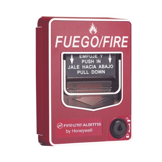 Estacion Manual de Emergencia Fire-Lite Doble Accion, Direccionable, Texto en Español, BG12-LX-SP