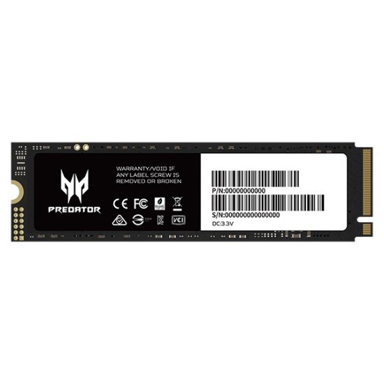 Unidad de Estado Solido Acer M.2 512GB Black GM7 NVME, BL.9BWWR.117