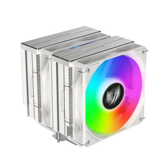 Disipador CPU Balam Rush BR-937931 Nitrox NX70 Multisocket, 120MM/600 - 1800RPM/ARGB/Color Blanco