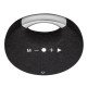 Bocina portátil VORAGO BSP-250 1.0 recargable Bluetooth 3.5mm, color negro-plata