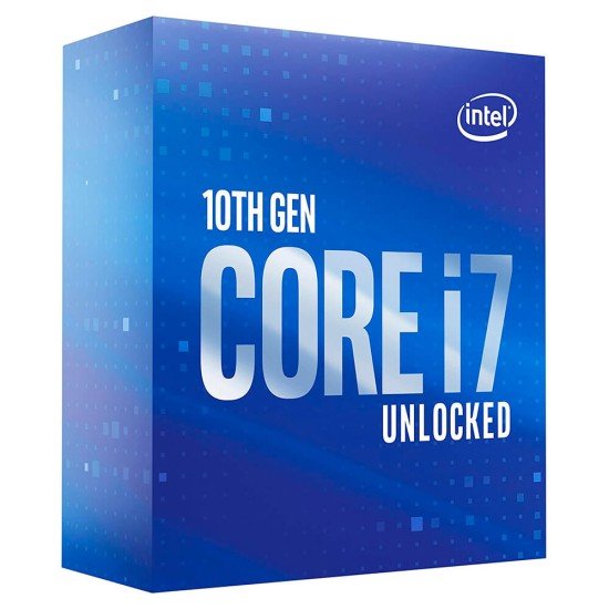 Procesador Intel CI7-10700KF Socket 1200, 3.80GHZ, 8-Core, 16MB Smart Cache, Sin Graficos, BX8070110700KF