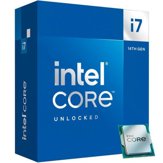 Procesador Intel CI7-14700K Socket 1700/ 20 Cores/ 5.6GHZ/ 125W/ 33MB Cache/ Graficos UHD 770/ Sin Disipador/ BX8071514700K