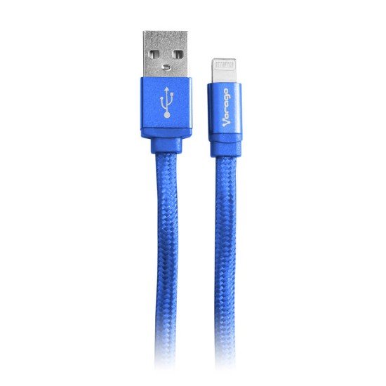 Cable Apple Lightning USB de 1 metro azul VORAGO CAB-119-BL