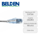 Cable Patch Cord UTP CAT6A Belden CAD1108003 Forro PVC Gris, 90CM, 28 AWG, 4 Pares, Uso Interior