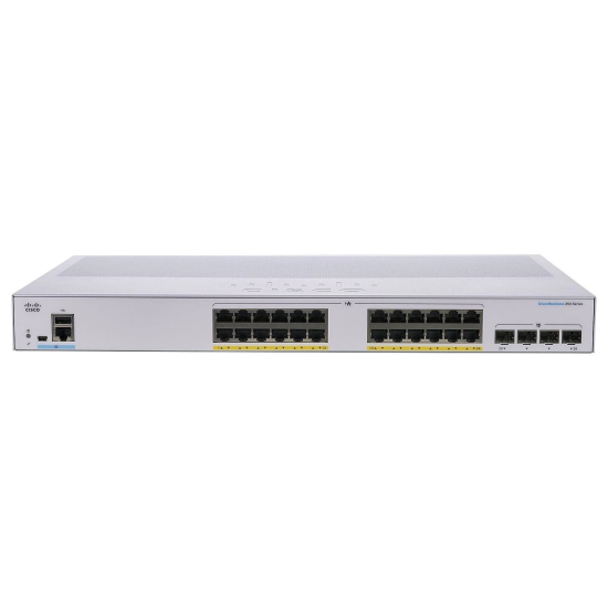 Switch Cisco SMB CBS250-24P-4G-NA 24 Puertos 10/100/1000 POE+ 195W + 4 Gigabit SFP