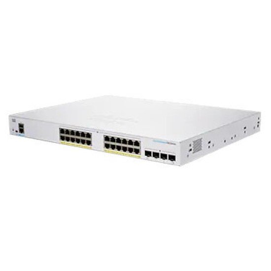 Switch Cisco CBS250-24PP-4G-NA Gigabit Ethernet 250 Series, 24 Puertos POE 10/100/1000MBPS + 4 Puertos SFP