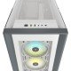 Gabinete Corsair Icue 5000X RGB Blanco/ Cristal Templado/ Med-Torre/ Sin Fuente, CC-9011213-WW