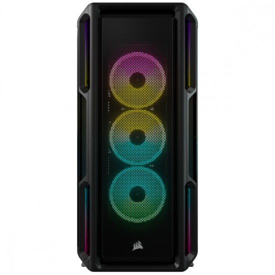 Gabinete Corsair Icue 5000T RGB Con Ventana RGB, Midi Tower, ATX USB 3.0, Sin Fuente, Color Negro, CC-9011230-WW