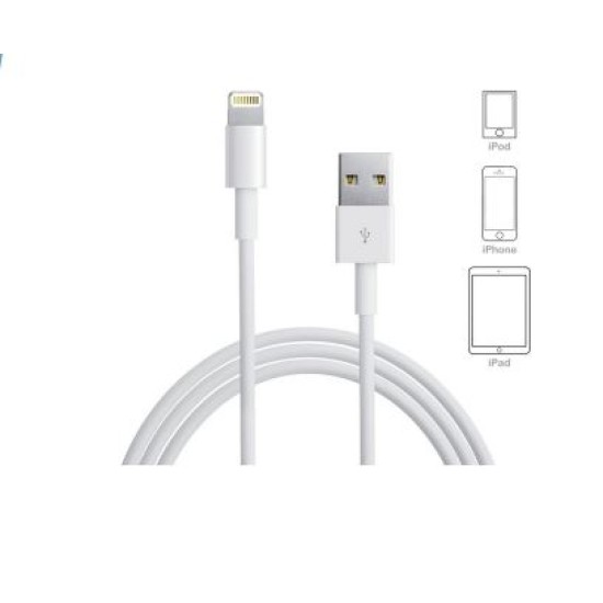 Cable USB a Lightning de 1M Alta Velocidad Gigatech CLU2-1.0 Blanco