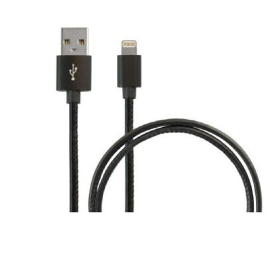 Cable USB Lightning Gigatech CLU2-N de 1M, Alta Velocidad, Color Negro