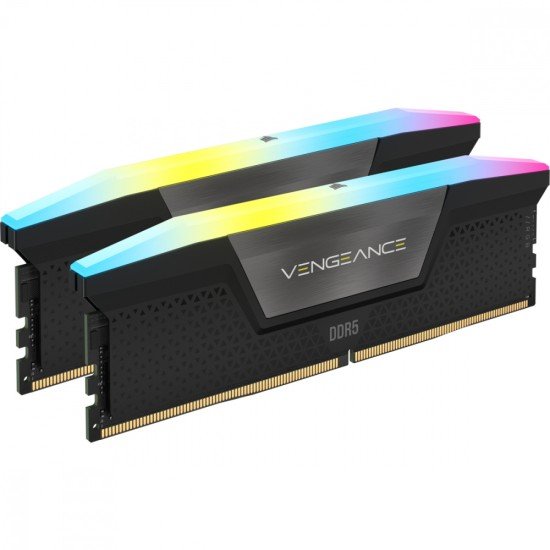 Memoria DDR5 32GB (2X16GB) 5600MHZ Corsair Vengeance RGB Negro, CMH32GX5M2B5600C36K