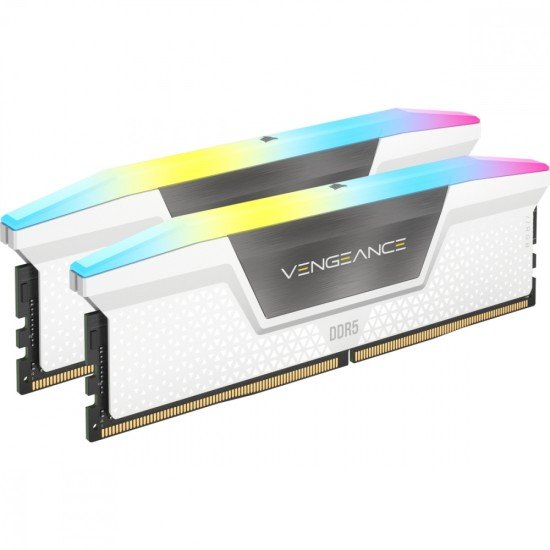 Memoria DDR5 32GB (2X16GB) 5600MHZ Corsair Vengeance RGB Blanco, CMH32GX5M2B5600C36WK