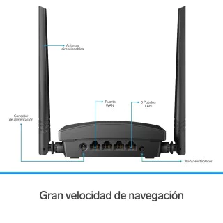 Repetidor Wi-Fi* 2,4 GHz (B/G/N), hasta 25 m de cobertura Steren
