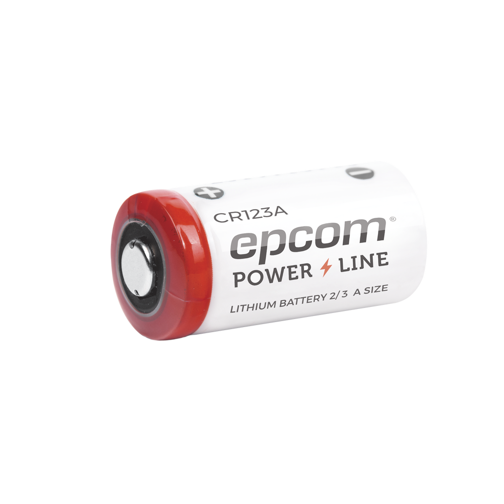 Bateria de Litio 3V 1300 MAH Epcom CR123A No Recargable
