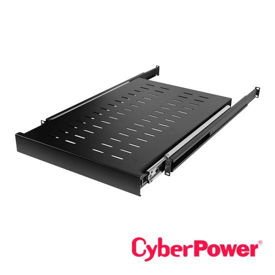 Charola Deslizable Cyberpower CRA50003, Para Rack de 19" 650MM de Profundidad/ 1U/ Capacidad de 60KG/ Color Negro