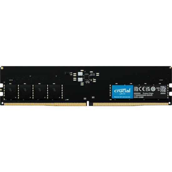 Memoria DDR5 16GB 4800MHZ Crucial CT16G48C40U5, ECC CL40