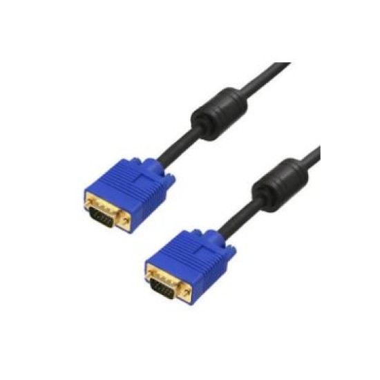 Cable VGA de Macho DB15 HD a Macho DB15 HD de 15.0M Conector Azul y Terminales en Oro Gigatech CVGA-15.0