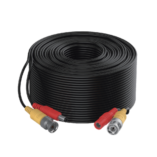 Cable Coaxial Siames Hikvision DS-1LH1S2C-20, Mini RG59+ Alimentacion, 20MTS, 1080P 2MP, Hasta 4K 8MP, Uso Interior y Exterior