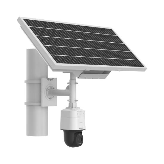 Kit Solar IP All In One Hikvision DS-2XS3Q47G1-LDH/4G/C18S40 / Cámara PT 4 MP / Lente 4mm / Panel Solar / Conexión 4G