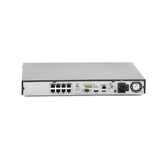 NVR 8 Canales IP 12MP 4K Hikvision DS-7608NXI-I2/8P/S(C) Reconocimiento Facial/ Base de Datos/ 8 Puertos POE+/ 2 Bahias de Disco Duro/ Switch POE 300 MTS Modo Extendido/ Soporta Funcion Time Lapse