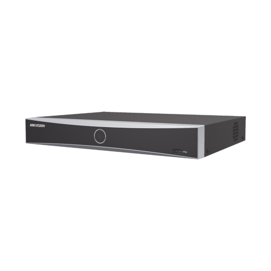 NVR 8 Canales IP Hikvision DS-7608NXI-K1/8P 12MP/ 4K 8 Puertos POE+/ Reconocimiento Facial/ Acusense/ 1 Bahias de Disco Duro/ HDMI en 4K