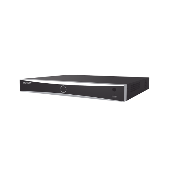 NVR 8 Canales IP Hikvision DS-7608NXI-K2/8P 12MP 4K/8 Puertos POE+/Reconocimiento Facial/2 Bahias de Disco Duro/HDMI/Alarmas I/O