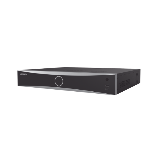 NVR 32 Canales IP Hikvision DS-7732NXI-K4/16P 12MP/ 4K/ 16 Puertos POE+/ Reconocimiento Facial/ 4 Bahias de Disco Duro/ Switch POE 300MTS/ HDMI en 4K/ Alarmas I/O