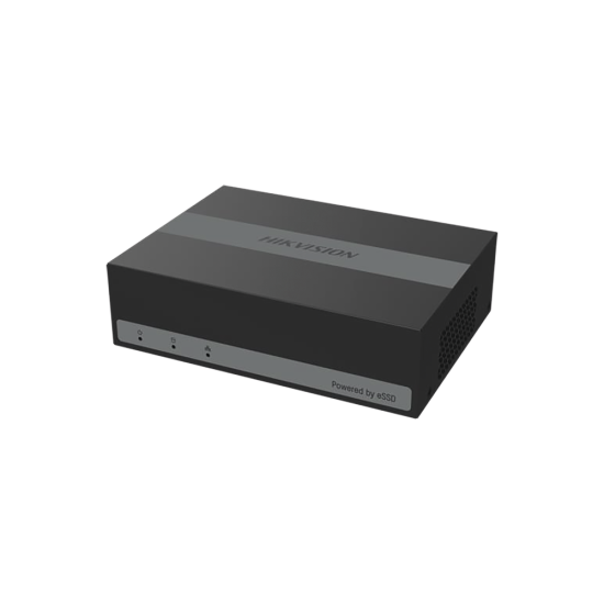DVR 8 Canales TurboHD + 2 Canal IP Hikvision DS-E08HGHI-D, 2 MPX 1080P Lite/H.265+/Acusense Lite/Diseño Ultra Compacto/Extra Silencioso /Incluye ESSD de 960 GB
