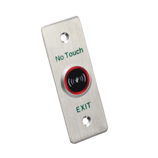 Boton de Salida Sin Contacto Hikvision DS-K7P04/T, LED Indicador, Normalmente Abierto y Cerrado, Distancia Ajustable de Deteccion