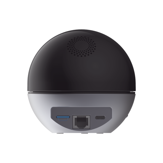 Camara Mini PT IP 3K WIFI Ezviz CS-E6 5MP/ Deteccion Humana/ Notificacion Push/ Audio de Dos Vias/ Ranura Para Memoria/ Uso Interior