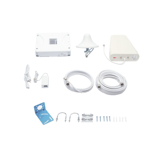 Kit Amplificador de Señal Celular 5G, 4G, 3G, Volte y Voz Convencional Epcom EP20M-5B-FK , Hasta 1200 Metros Cuadrados de Cobertura