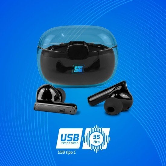 Audífonos Inalámbricos Bluetooth Vorago ESB-301-PRO Color Negro, Manos Libres