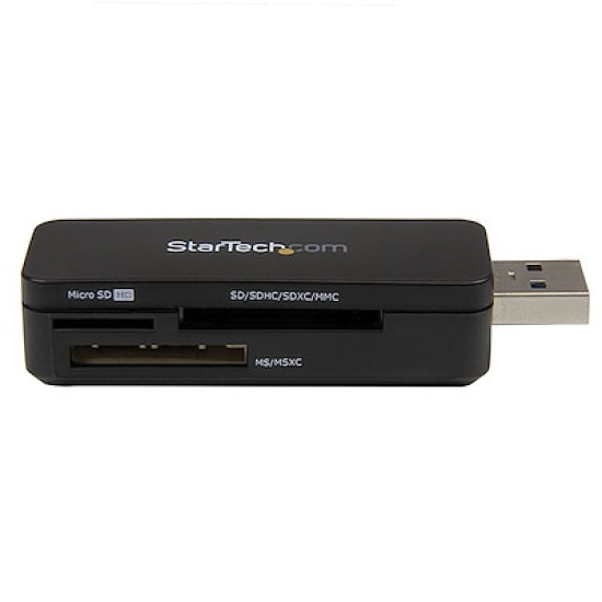 Lector USB 3.0 Startech FCREADMICRO3 Super Speed Compacto de Tarjetas de Memoria Flash SD MicroSD MS para PC Mac