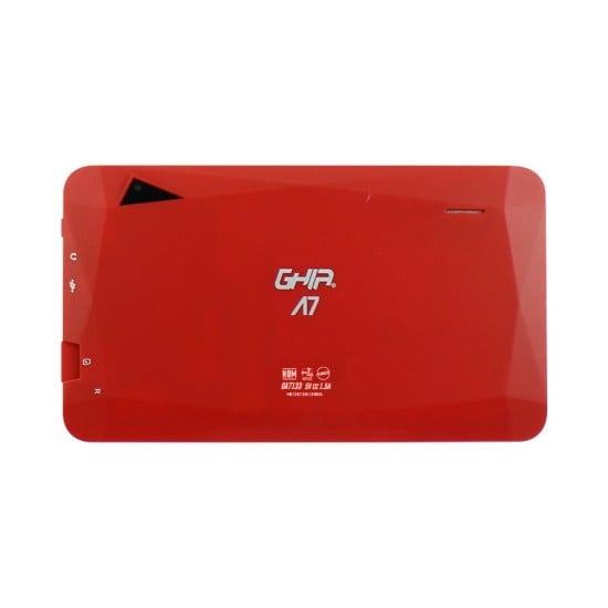 Tablet Ghia A7 7" WIFI A133 Quadcore/ 1GB/ 16GB/ Android 11 Go Edition/ Rojo, GA7133R